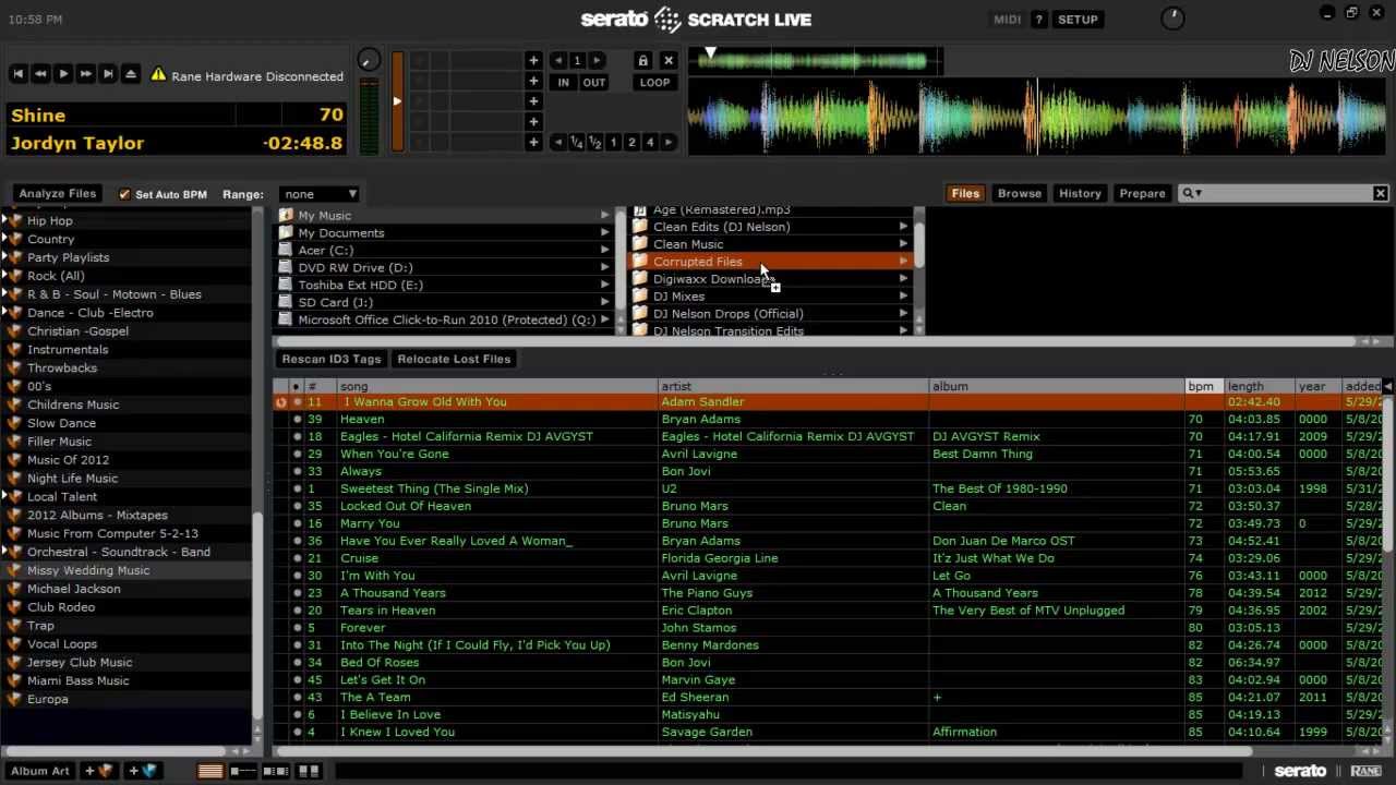 Serato Scratch Live Tutorial - Fixing Corrupted Files - YouTube