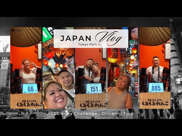 🍜 All You Can Eat SOBA Challenge + Drinking Tour at Golden Gai