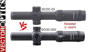 Vector Optics】 Forester 1-5x24 GenII FDE ライフルスコープ SCOC-32