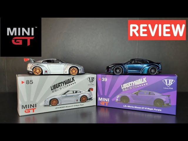 Mini GT - LB Works Nissan GT-R - Magic Purple & Magic Pearl