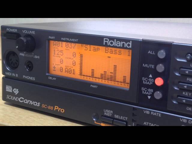Roland SC-88Pro Sound Canvas Demo - YouTube