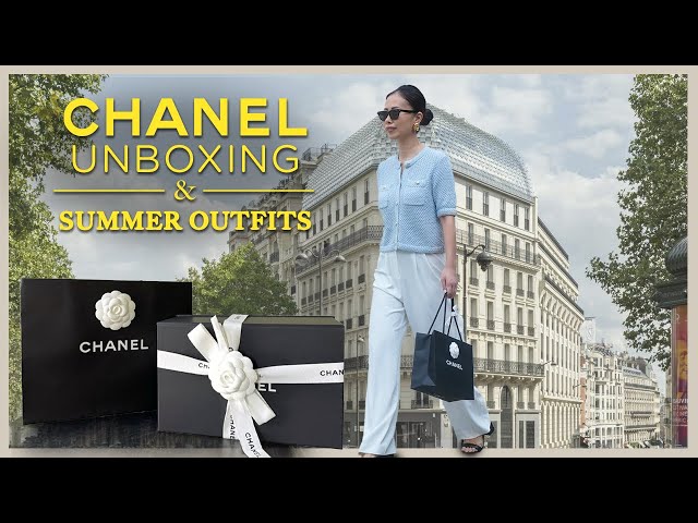 English subT] 🇫🇷 CHANEL Bag Unboxing + Chic Summer Outfits - YouTube