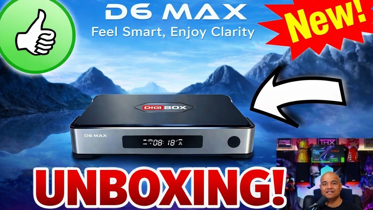 The Best TV Streaming Box? - DigiBox D6 Max - Unboxing & Setup