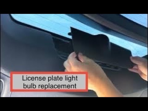2010-2013 Acura ZDX license plate light bulb lamp replacement from