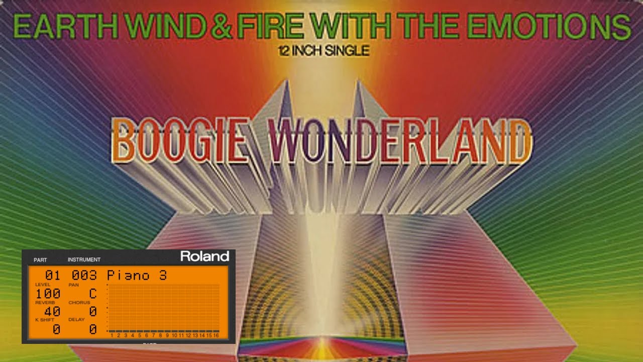 MIDI】Earth, Wind & Fire - Boogie Wonderland | Roland SC-55 - YouTube