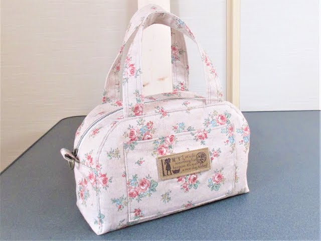 Mini Boston bag style handbag bag made and made - YouTube