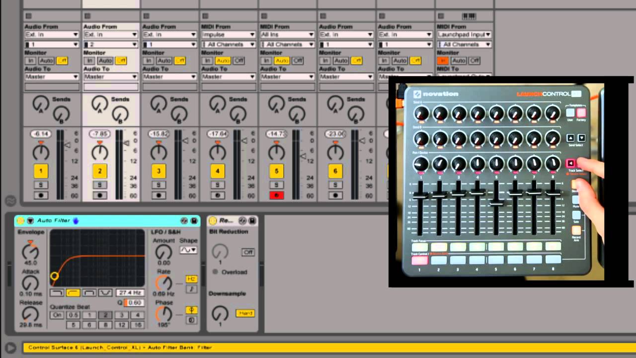 novationのAbleton Live用MIDIコントローラーLaunch Control XL BLACK