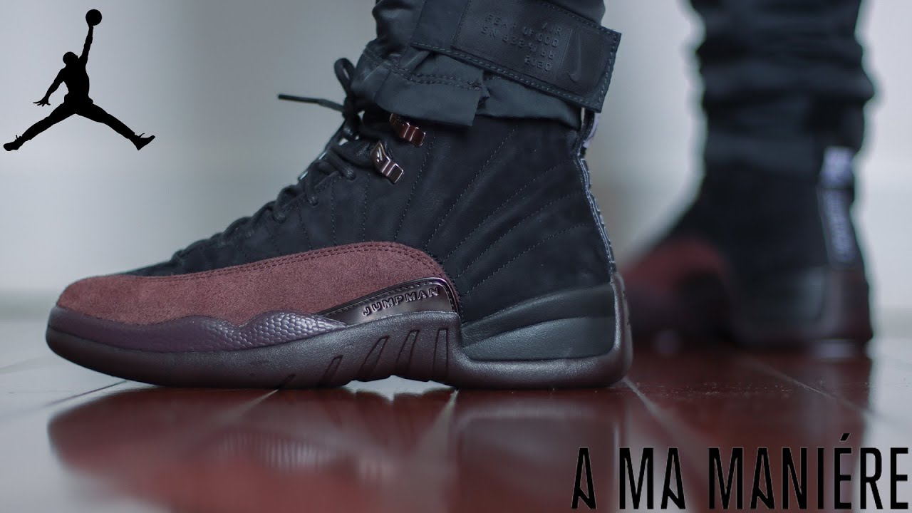 A MA MANIERE x AIR JORDAN 12 | REVIEW & ON-FOOT - YouTube