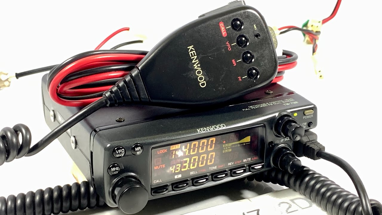 ✨Kenwood TM-732 VHF/UHF 20/15W + DC + Mic + MB + Manual User