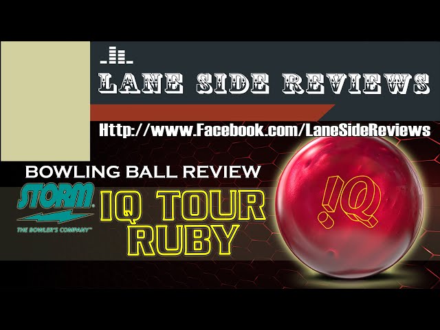 STORM IQ Tour Ruby Pearl Bowling Ball Review By Lane Side Reviews