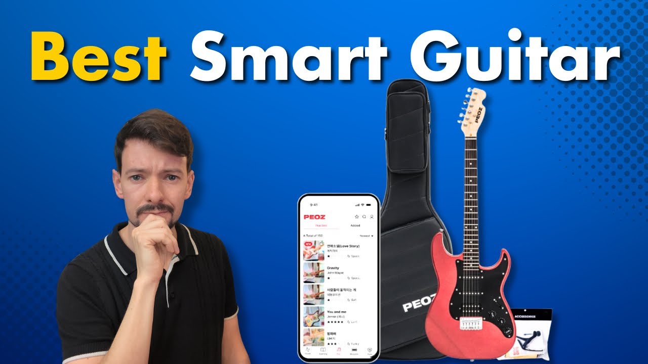 Playing and comparing three models] The best-selling smart guitar