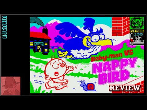 Baby-Man Vs Nappy Bird : Homebrew from 2023 - on the ZX Spectrum