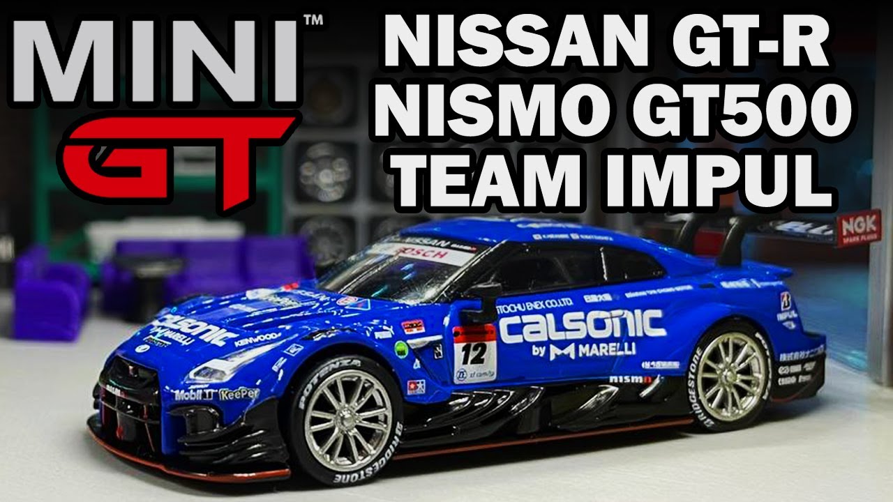 Unboxing & Showcase Mini GT 1/64 Nissan GT-R Nismo GT500 #12 Team