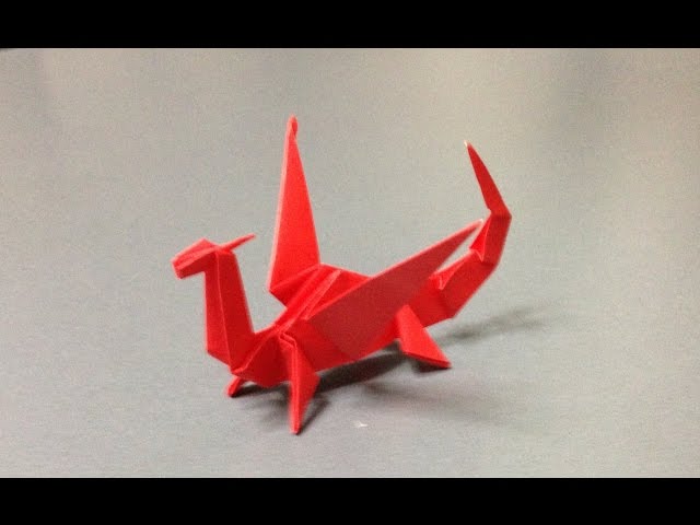 折り紙 立体 ドラゴン 折り方 作り方 How to make an origami dragon