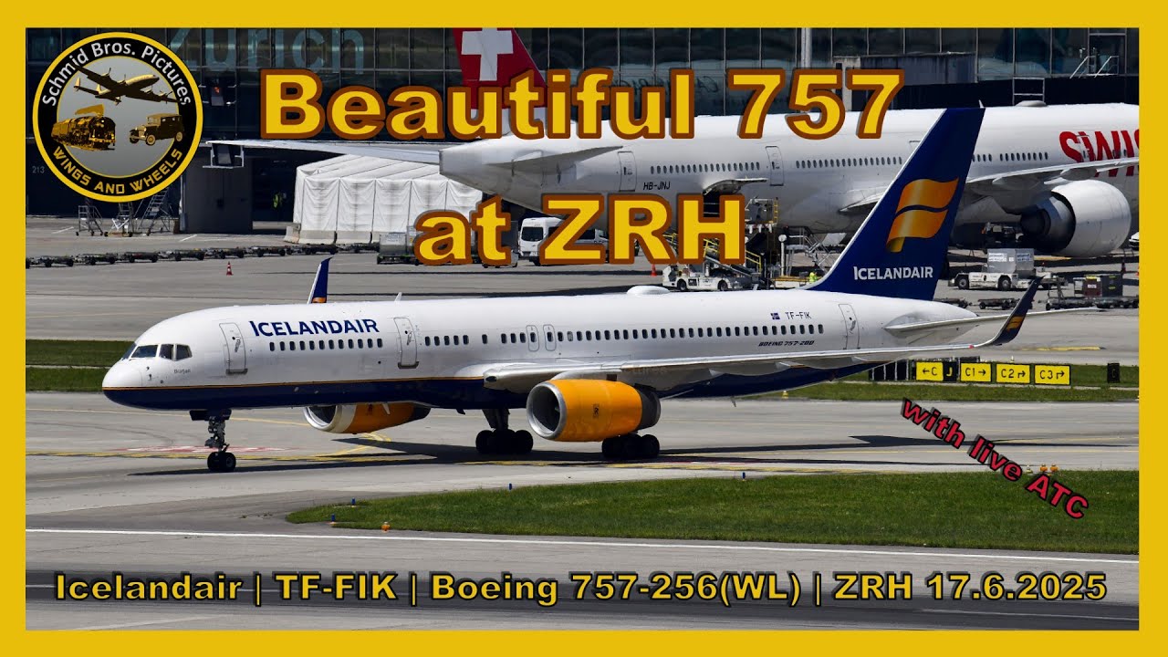 Beautiful 757 at Airport Zurich-Kloten/Icelandir B757 ''TF-FIK