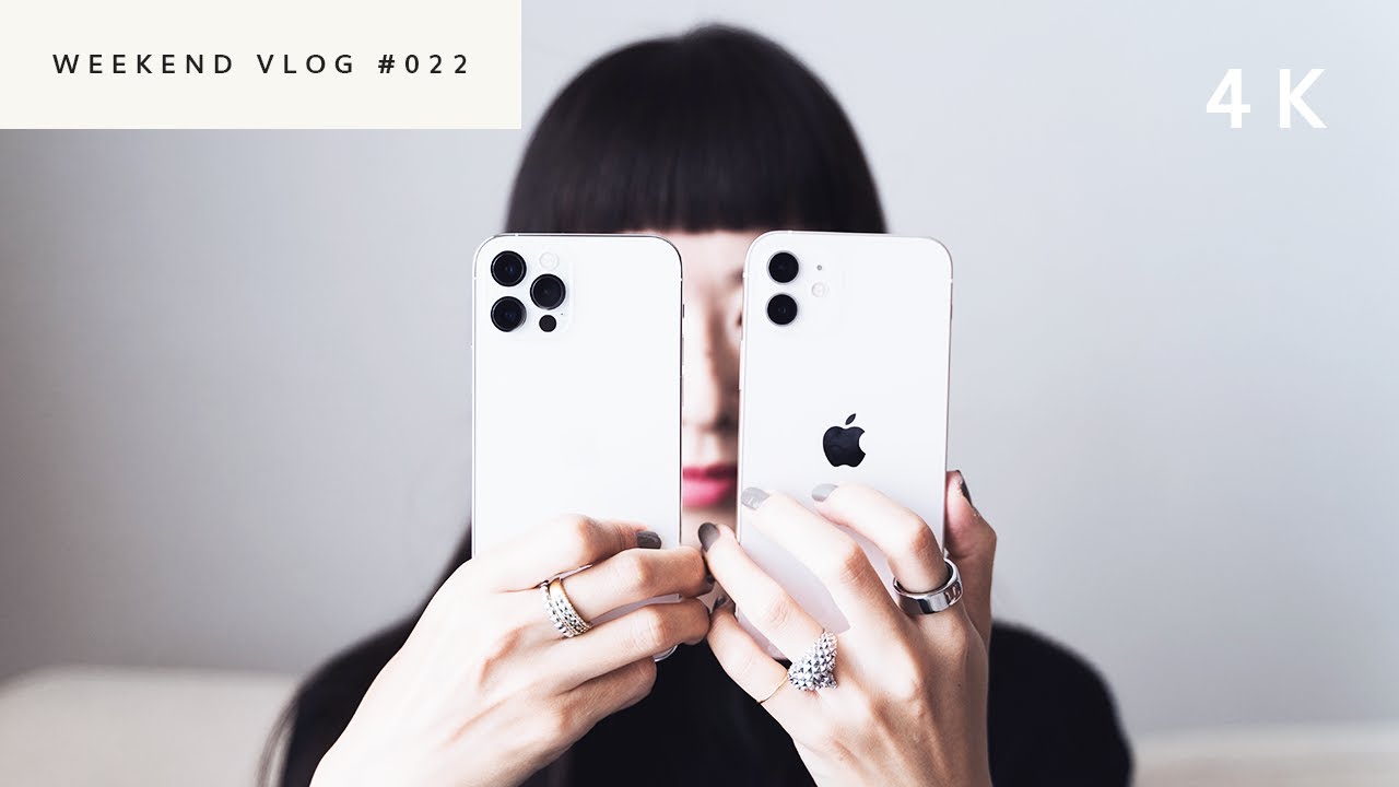 Comparing iPhone12 White with 12 Pro Silver／Rouge Hermes／au 5G