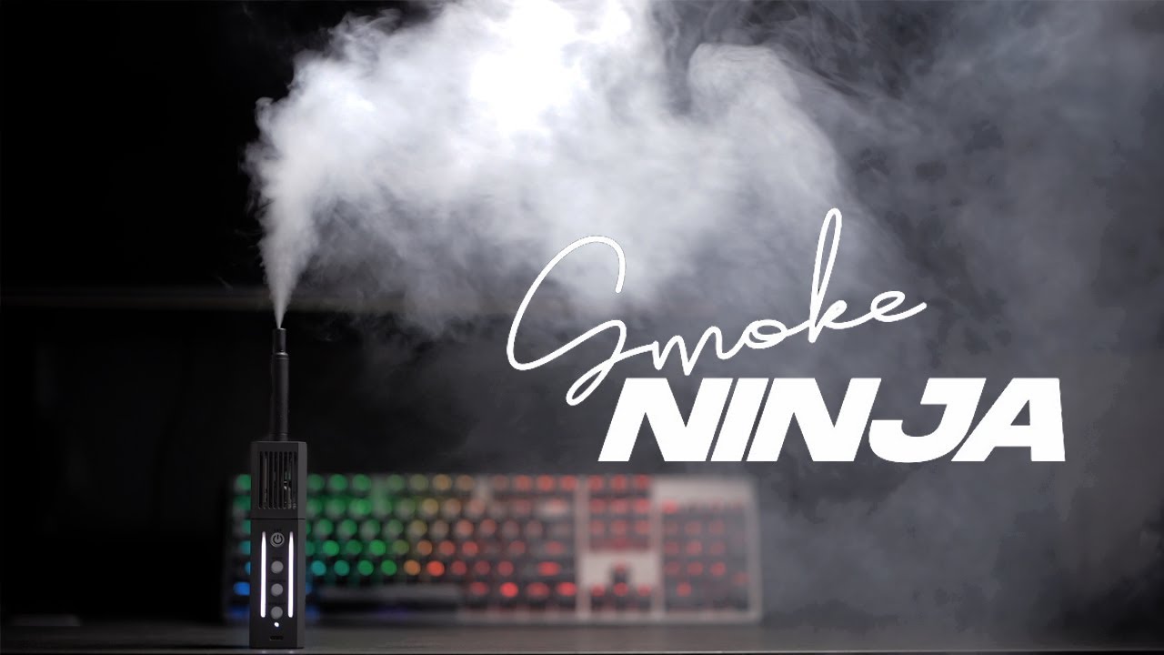ENGLISH SUB] A tiniest, compact smoke machine EVER! SmokeNINJA by