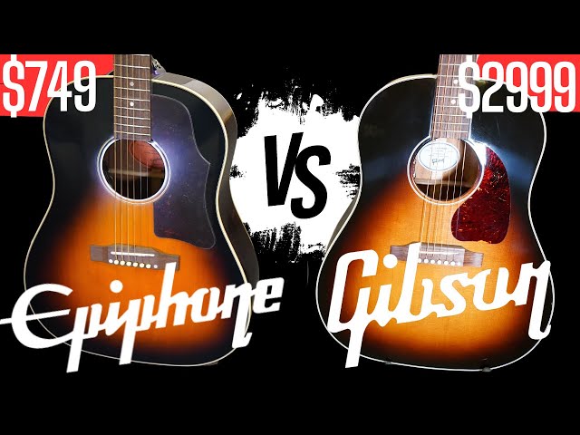 Gibson VS EPIPHONE J45 Acoustic (Buy THIS One) - YouTube