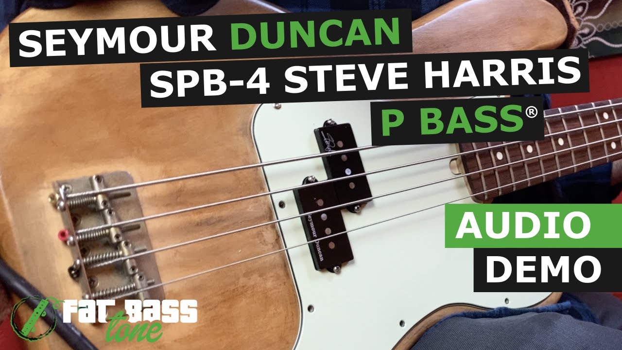 Seymour Duncan SPB-4 Steve Harris Precision Bass Pickup Demo - YouTube