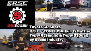 GR SUPRA- R.S.E. / TOMEIUSA Full Ti Muffler Type-R (Single) Type-D