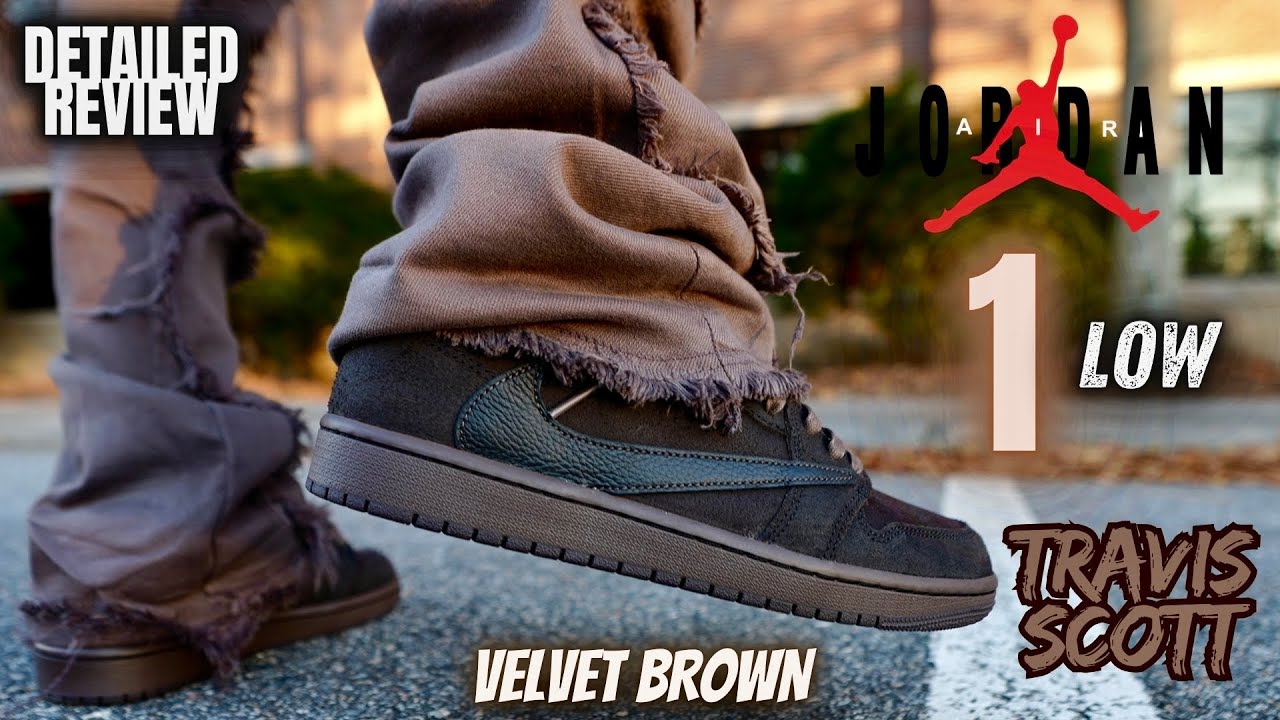 THE BEST ONE YET? JORDAN 1 LOW TRAVIS SCOTT VELVET BROWN DETAILED