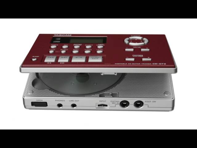 Portable CD Guitar Phrase Trainer | TASCAM CDGT2-RB - YouTube