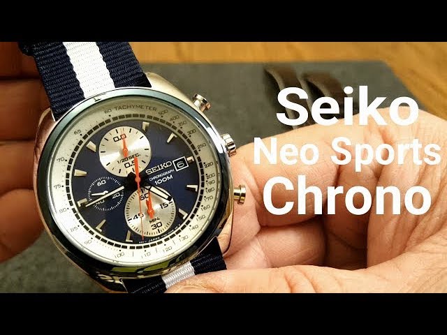Seiko Neo Sports Chrono! SNDF95P1 - YouTube