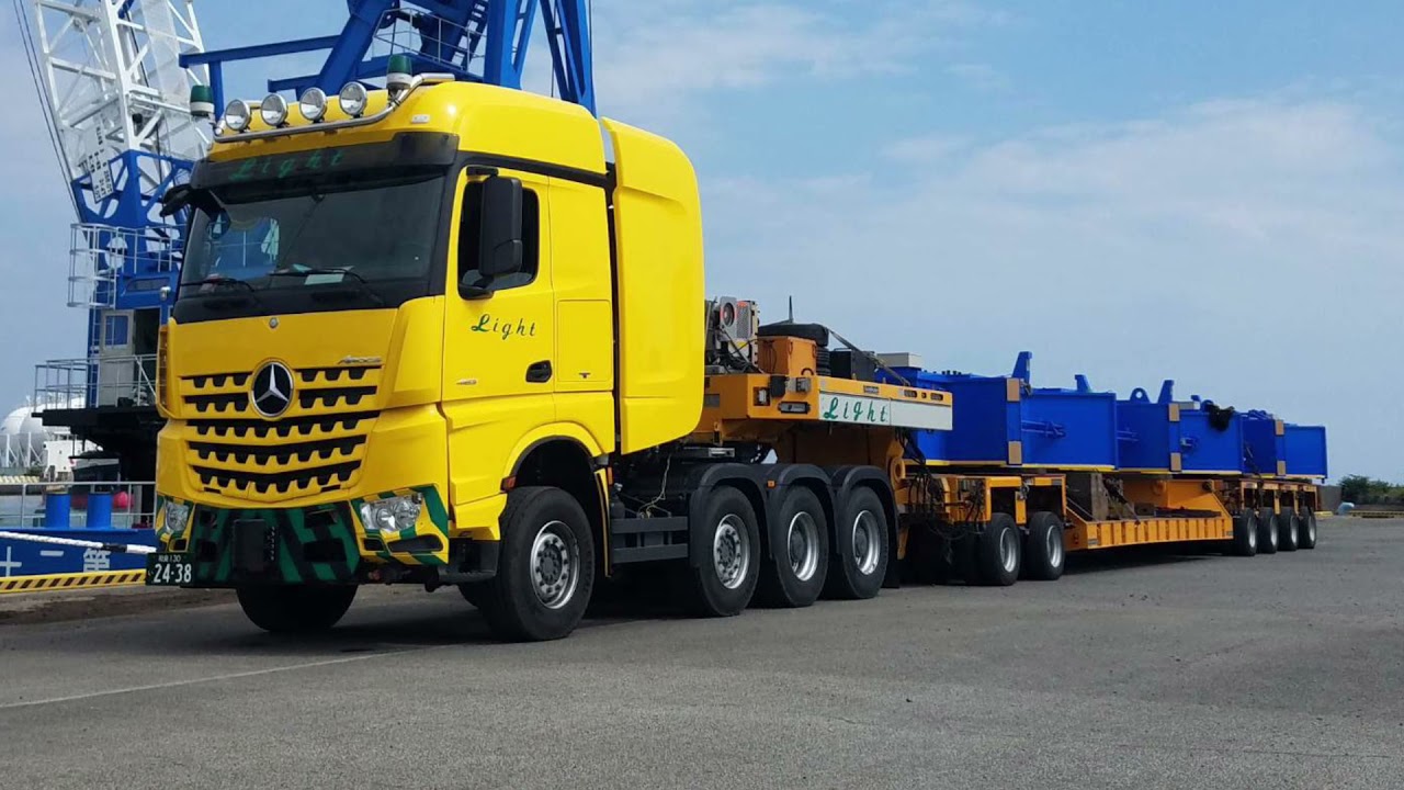 SCANIA R650×Goldhofer☆超重量輸送・工場搬入 - YouTube