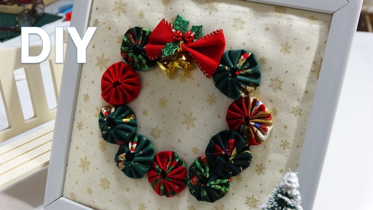 Make Christmas ornaments easily with yo-yo quilting! [DIY] [Crafts