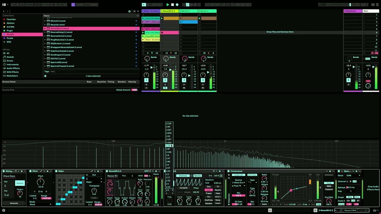 Ableton Reese 90 | Ultimate Reese Bass Synthesizer Max for Live