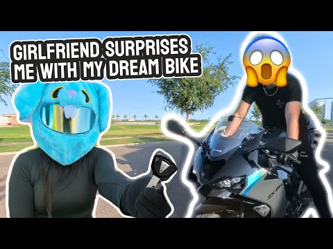 She Surprised Me with My Dream Bike! 😱 | New ZX6R Reveal - YouTube