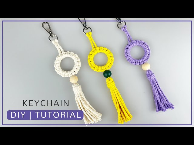 DIY MACRAME KEYCHAIN TUTORIAL | HOW TO MAKE MACRAME KEYCHAIN EASY