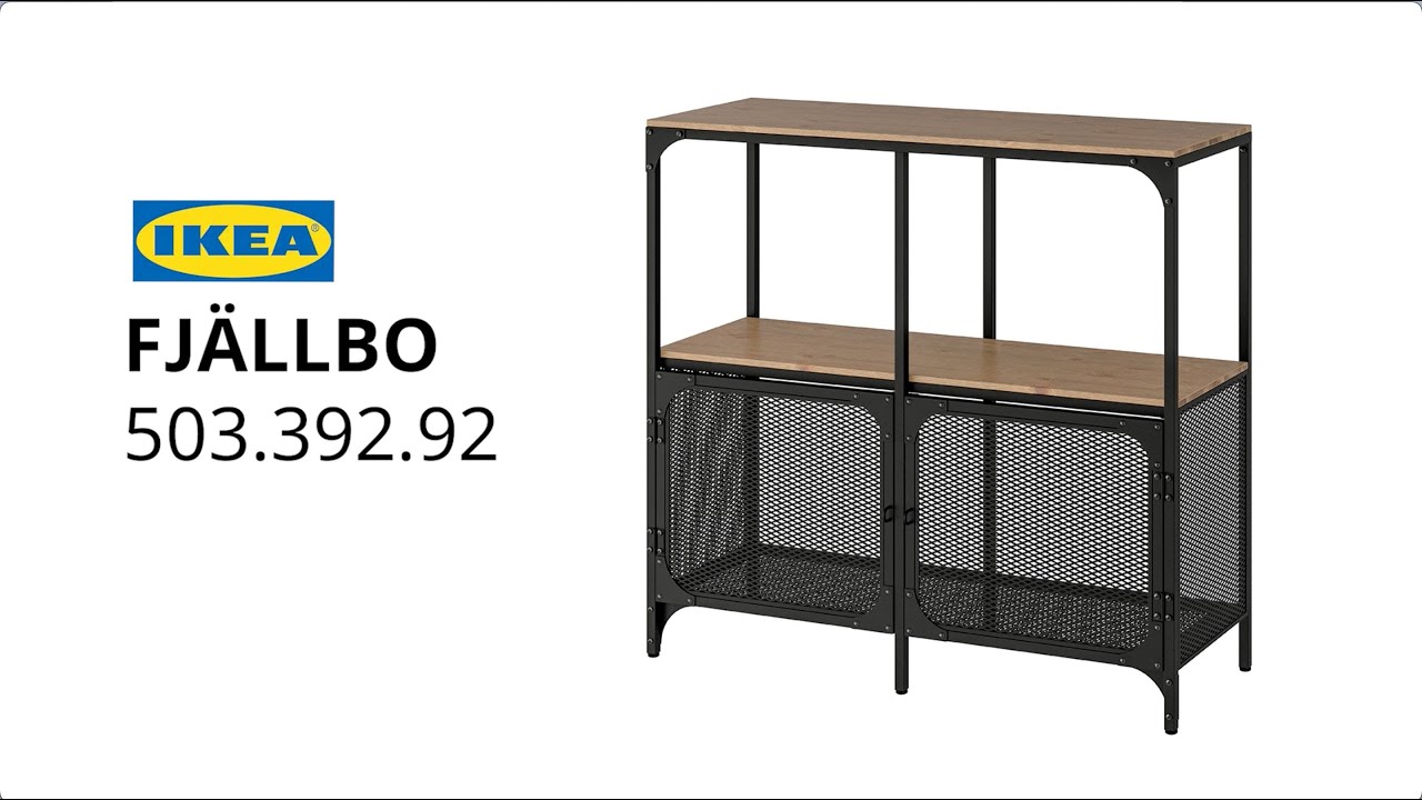 IKEA FJÄLLBO Shelving unit assembly instructions - YouTube