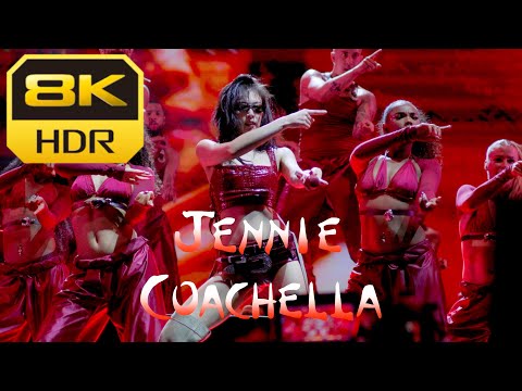 FRONT ROW 8K60 HDR] 😎JENNIE BLACKPINK COACHELLA WK1 'LIKE JENNIE