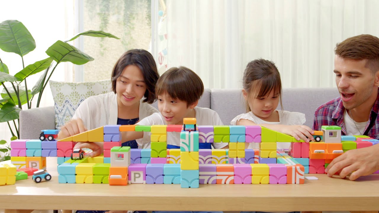 Qbi Explorer Kids 軽量ブロック4個セット(ピンク) | ENGAGING TOYS