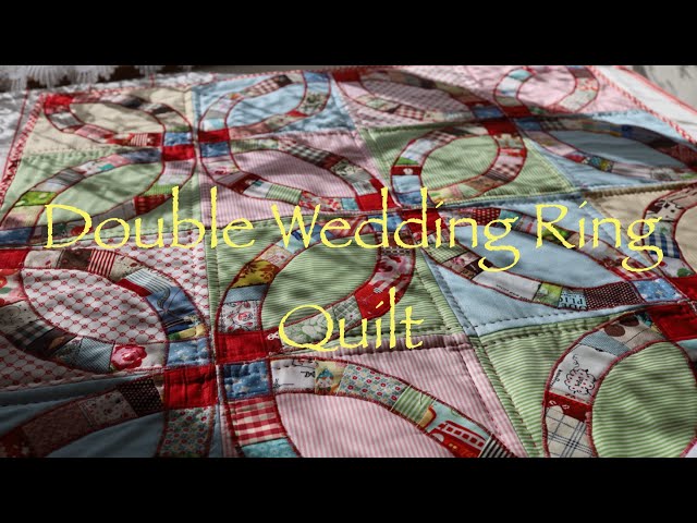 簡単ダブルウエディングリングのキルトケットを作る/[With scrap cloth