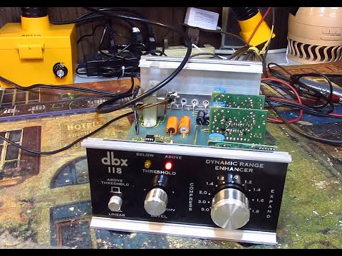 DBX 118 Dynamic Range Expander repair 1 Channel dead - YouTube