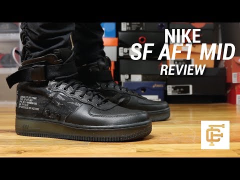 NIKE SF AIR FORCE 1 MID REVIEW - YouTube