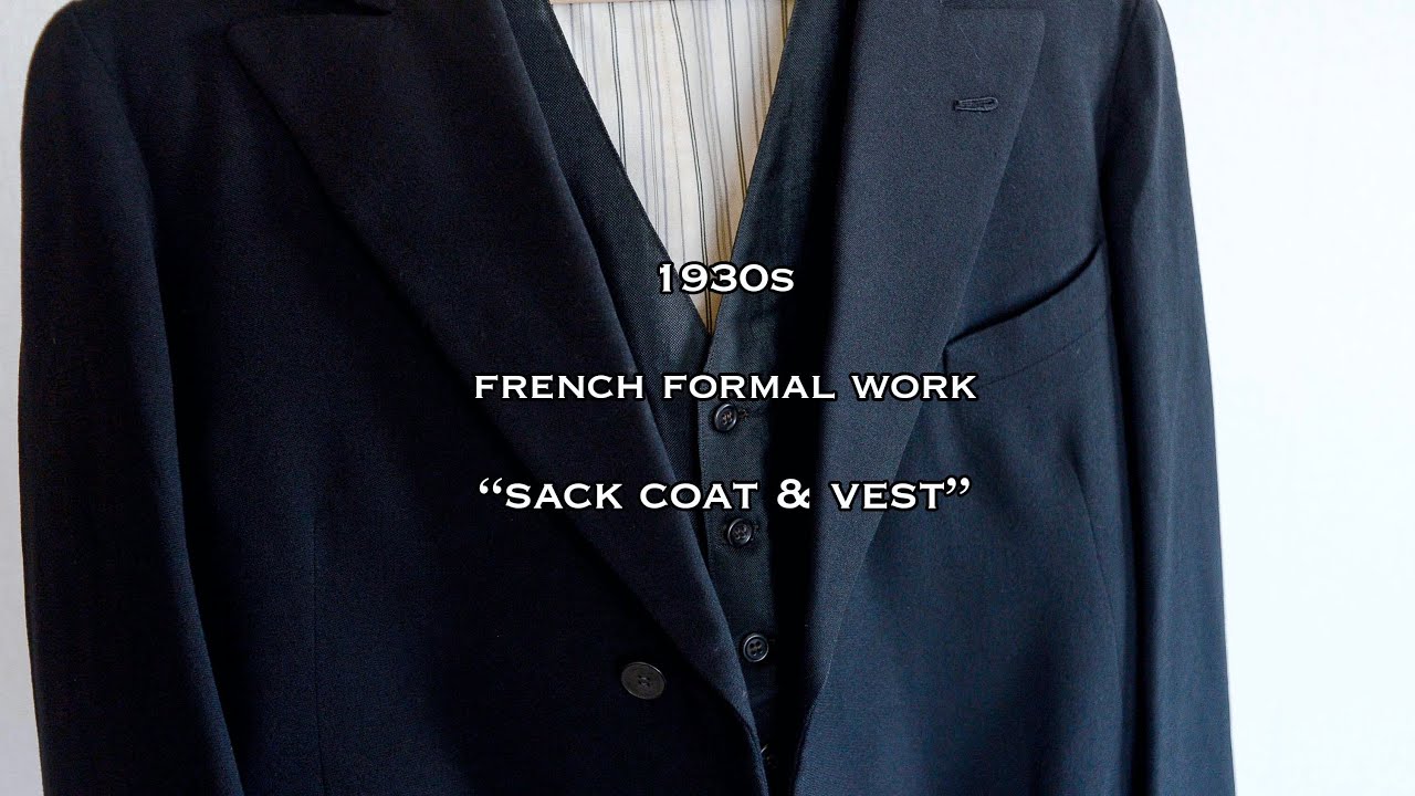 🇫🇷】1930年代 2ピース サックコートをご紹介！【フレンチフォーマル