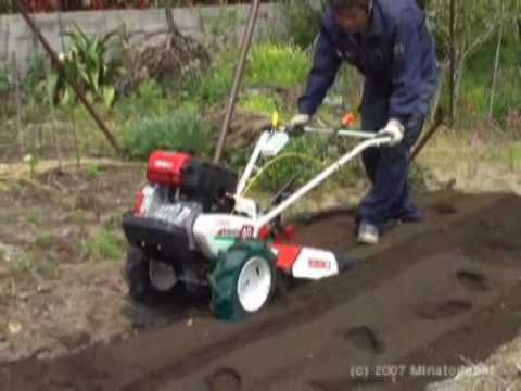 1台で耕うん・畦立て・土寄せが可能な耕運機 KG60KUH - YouTube