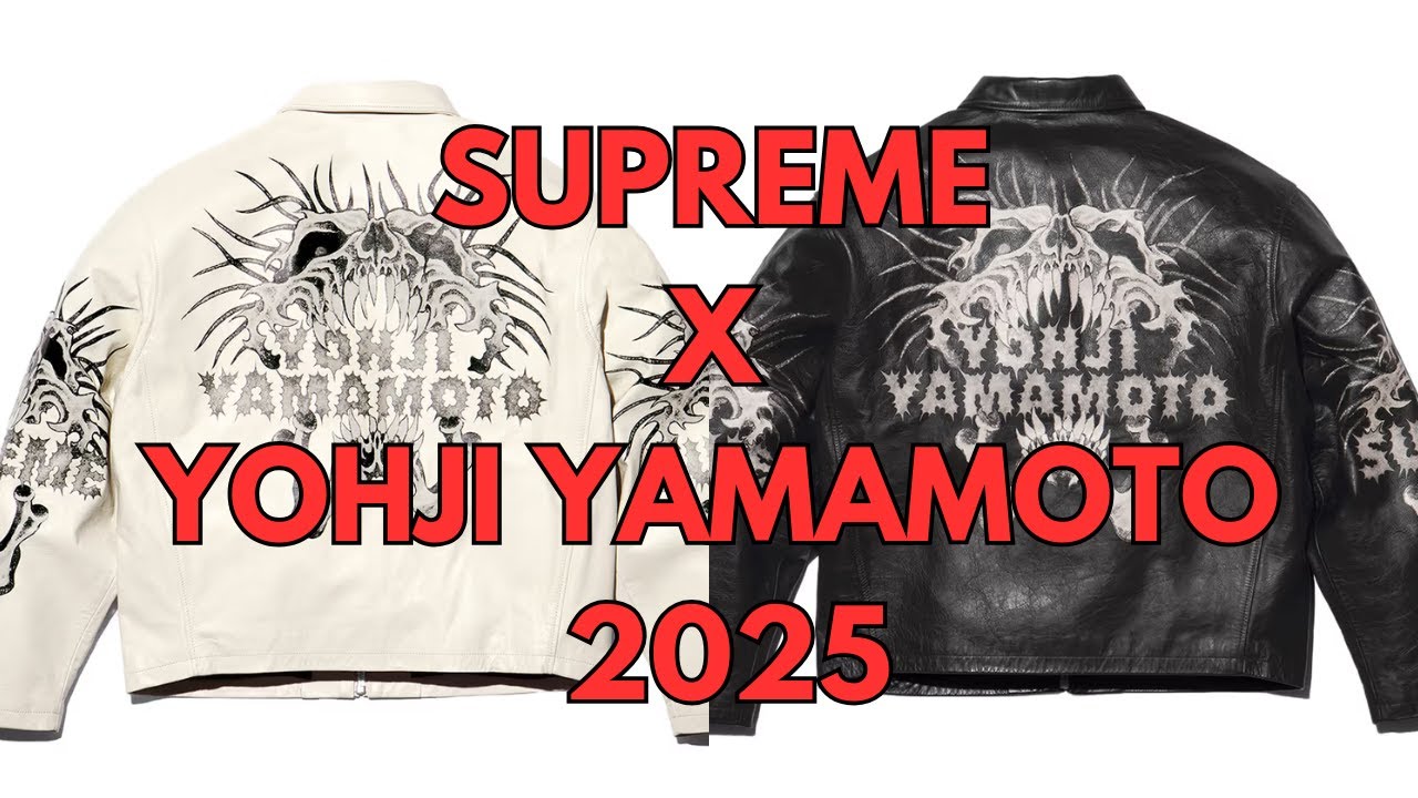A LOOK AT THE SUPREME X Y'S BY YOHJI YAMAMOTO FALL 2025