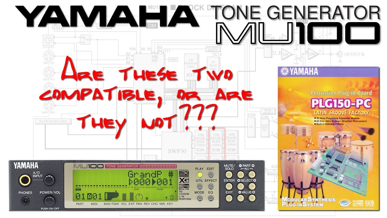 Yamaha MU100 and Modular Synthesis Plug-In System PLG150-PC: Are
