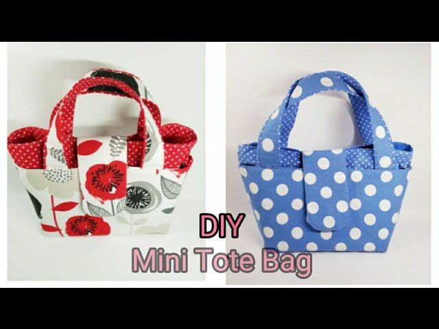 DIY Mini Aori Tote Bag 手作りバッグ ミニトートのチュートリアル 母