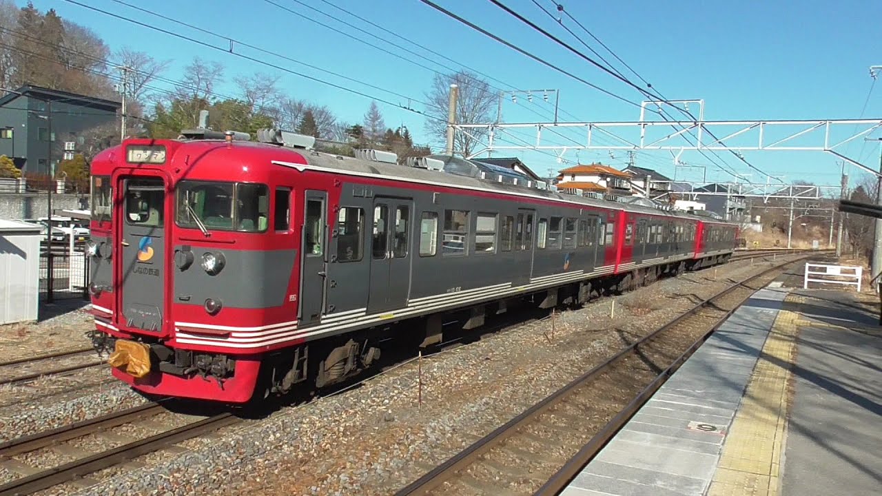 2024年2月2日 115系からSR1系へ置き換えが進む しなの鉄道