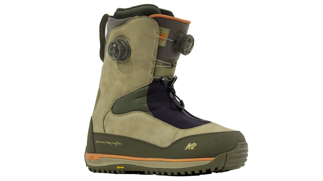 2017 K2 Taro Tamai Snowsurfer Boot - YouTube