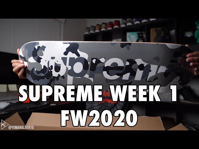 Supreme Week 1 Skateboard Cop Review FW2020 (Snow Camo) - YouTube