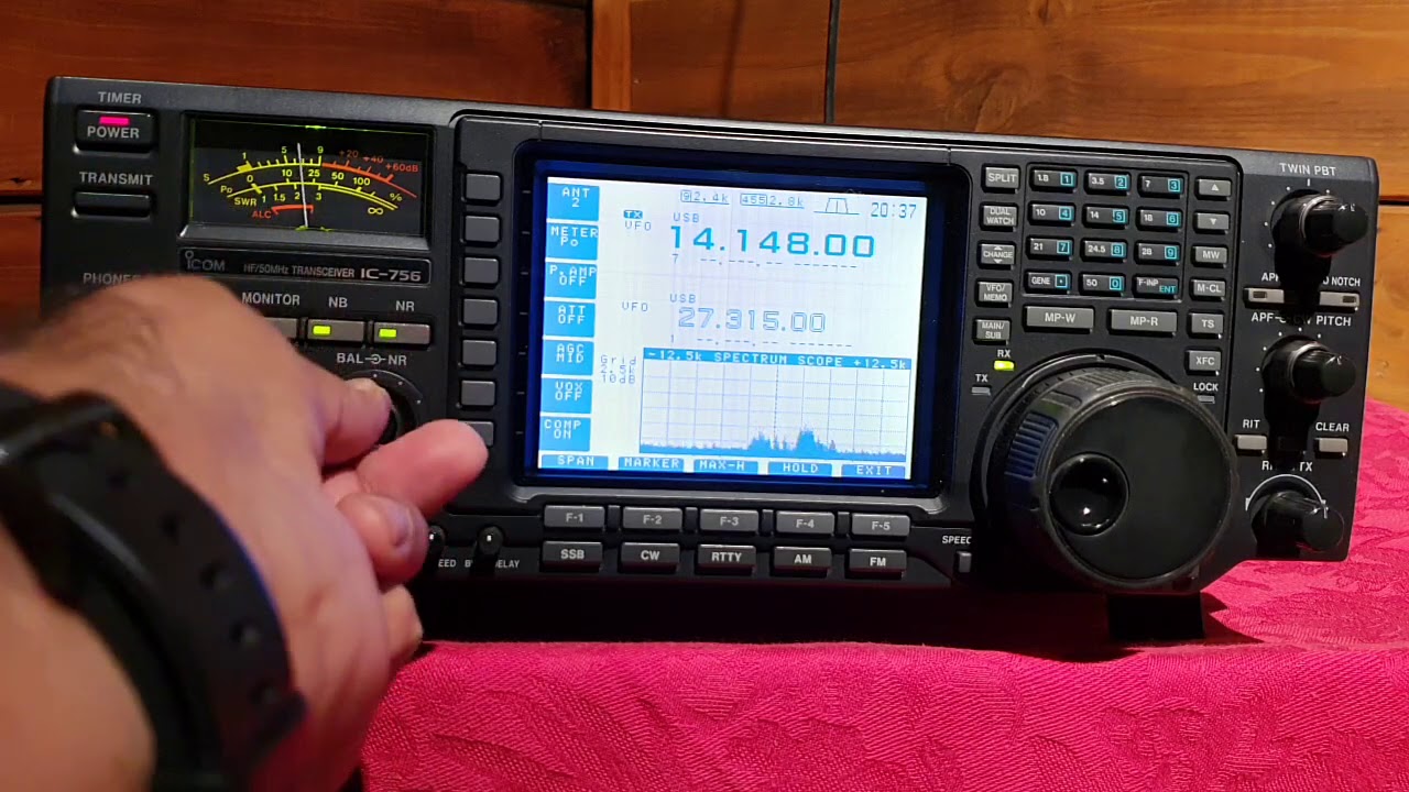 Icom IC-756 HF / 50 MHz Amateur Ham Radio Transceiver - YouTube