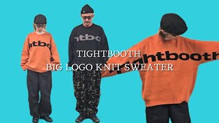 TIGHTBOOTH | タイトブース | BIG LOGO KNIT SWEATER |