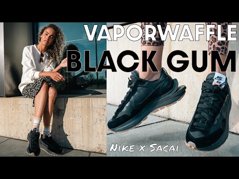 A BETTER BLACK? Nike x Sacai Vaporwaffle Black Gum Review and How