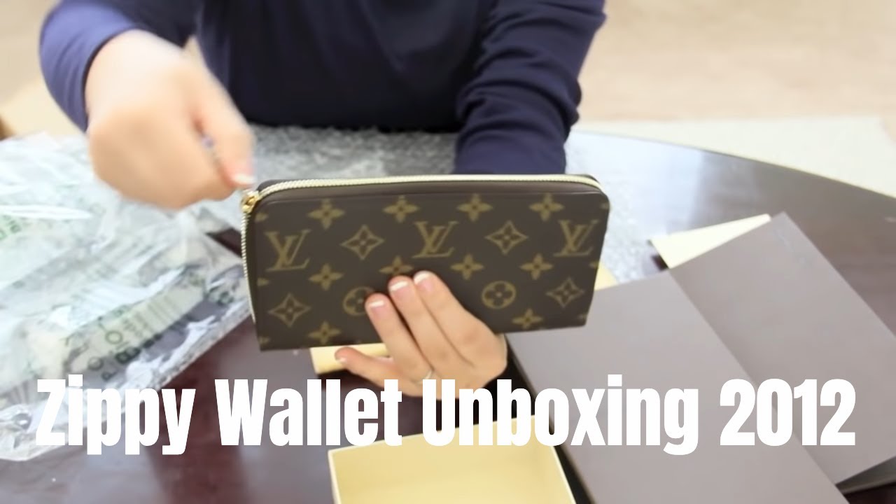 Louis Vuitton Zippy Wallet Unboxing 2012 - YouTube